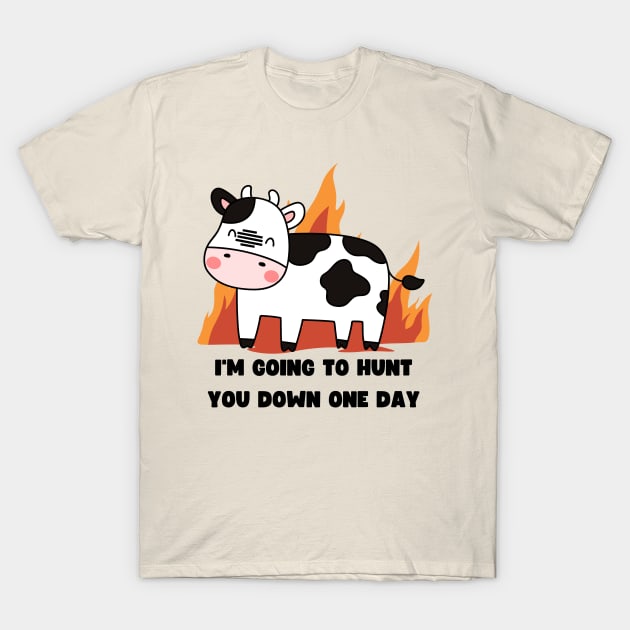 Offensive Cute Cow Funny Vegan T-Shirt by veganspace